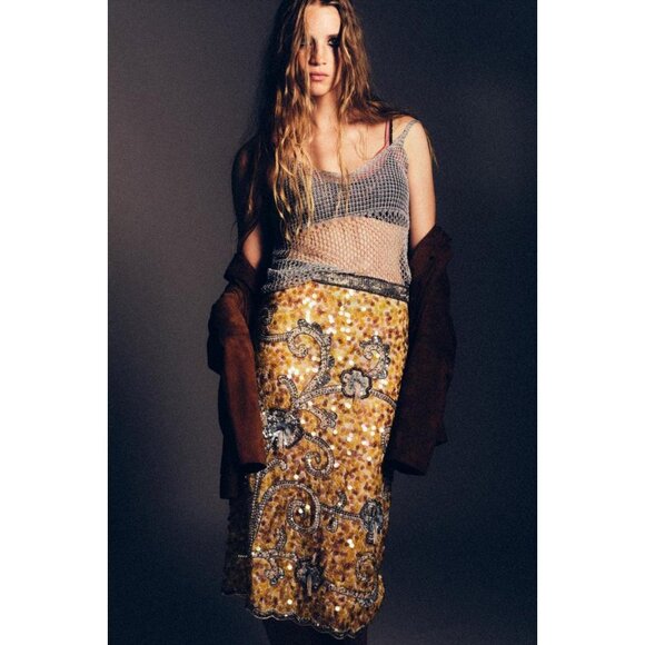 ZARA LIMITED EDITION EMBROIDERED BEADED - Picture 2 of 5